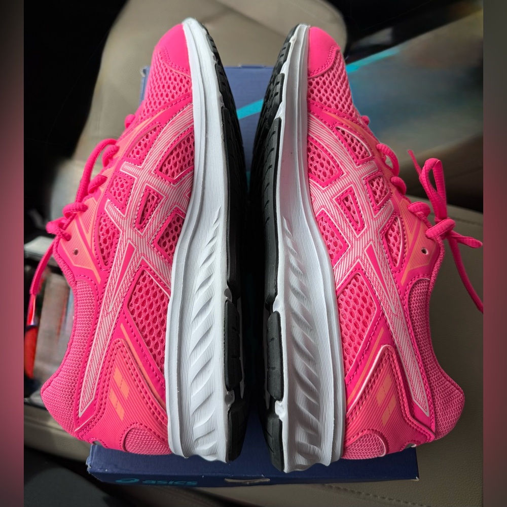 Brand New! ASICS Big Kids/Women's Hot Pink Sneakers-Size 7 Kids/8 Women’s - Picture 6 of 12